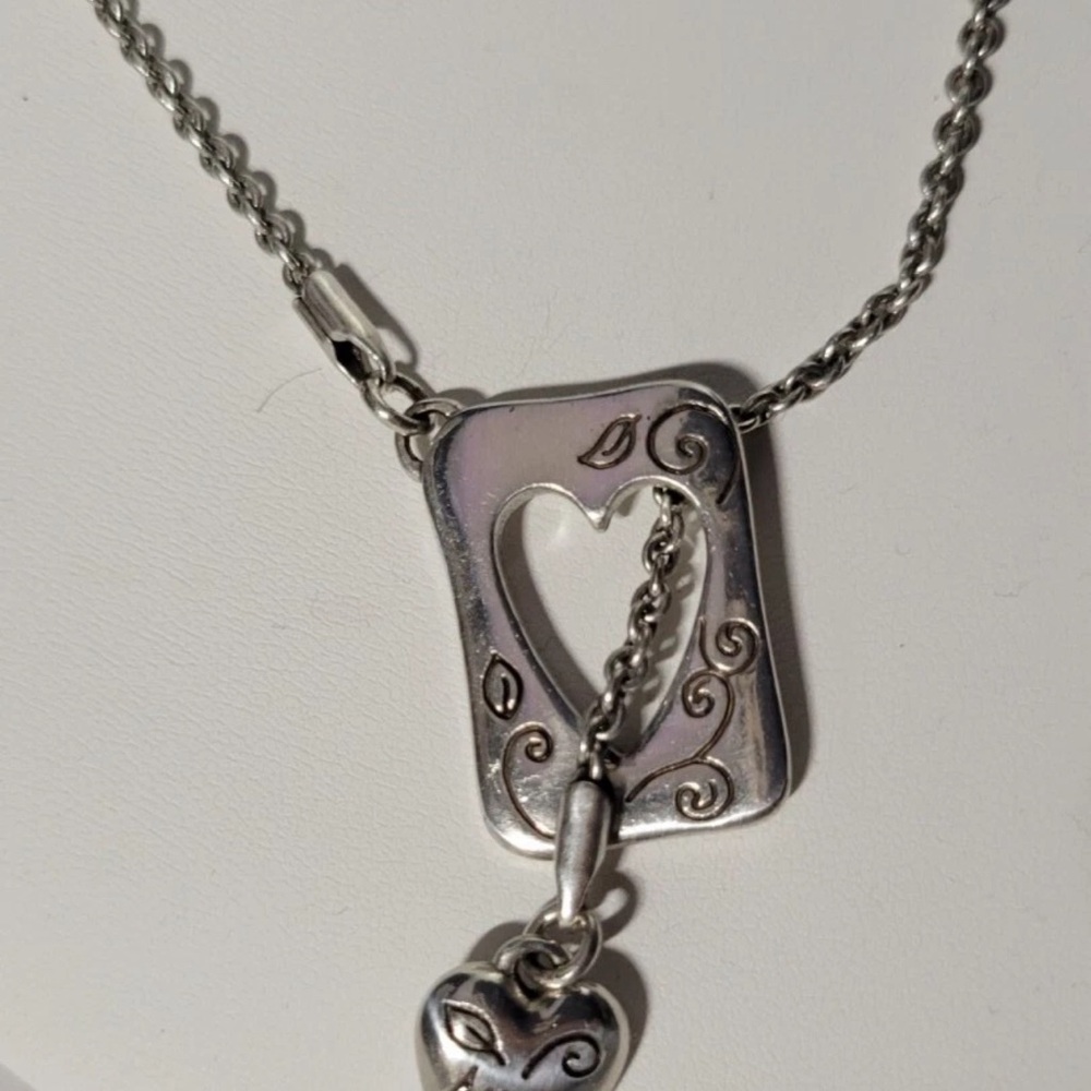 Brighton Silver Amour/Love Pendant Necklace.
Brighton retired and loved piece. - Picture 2 of 6